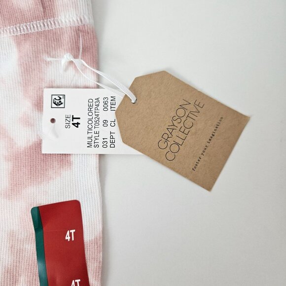 Grayson Collective Girls Tie-Dye Leggings Size 4T Casual Comfortable Play Stretc - Picture 4 of 6